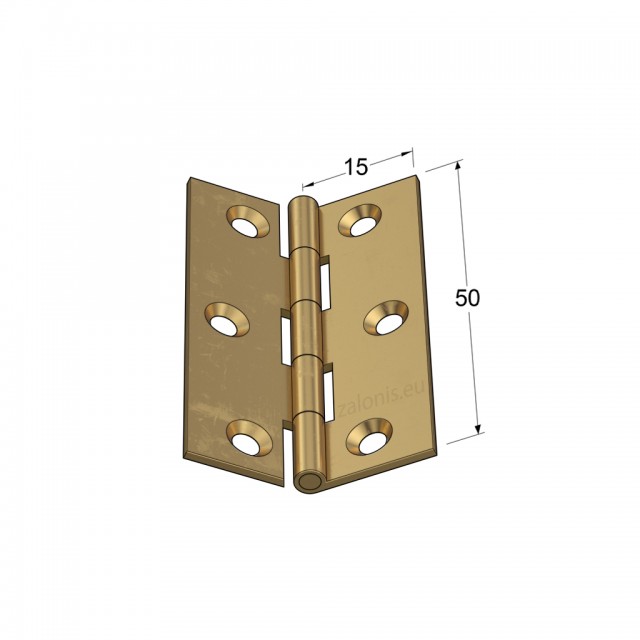 BRASS FLAT HINGE 50x30 ITALY